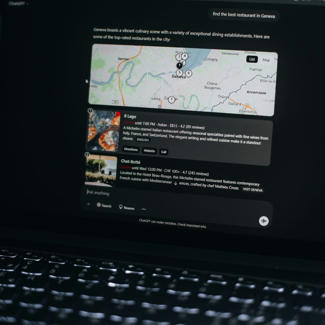 chatgpt search restaurant